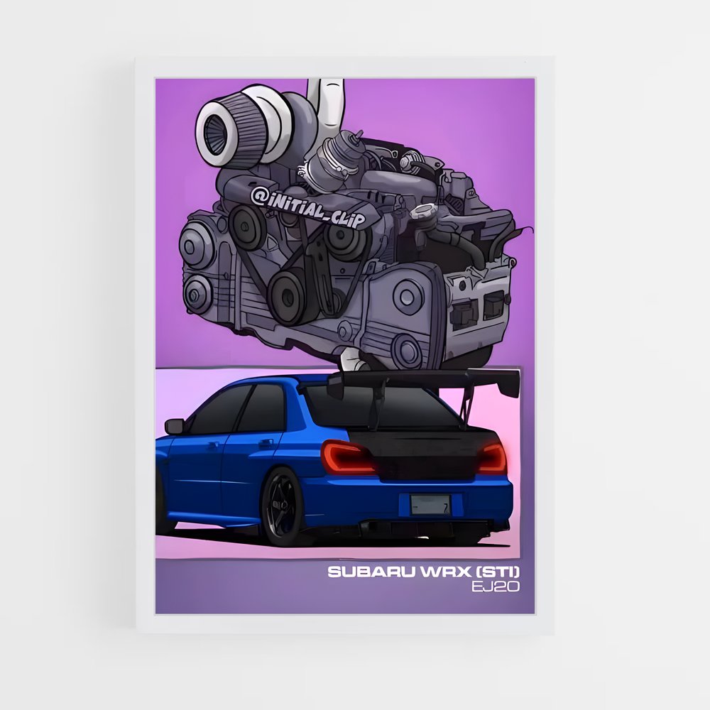 Poster sublime Wrx sti – affiche Subaru (vue 3)